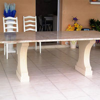 Tables en pierre, tables en marbre, Royan, Charente-Maritime